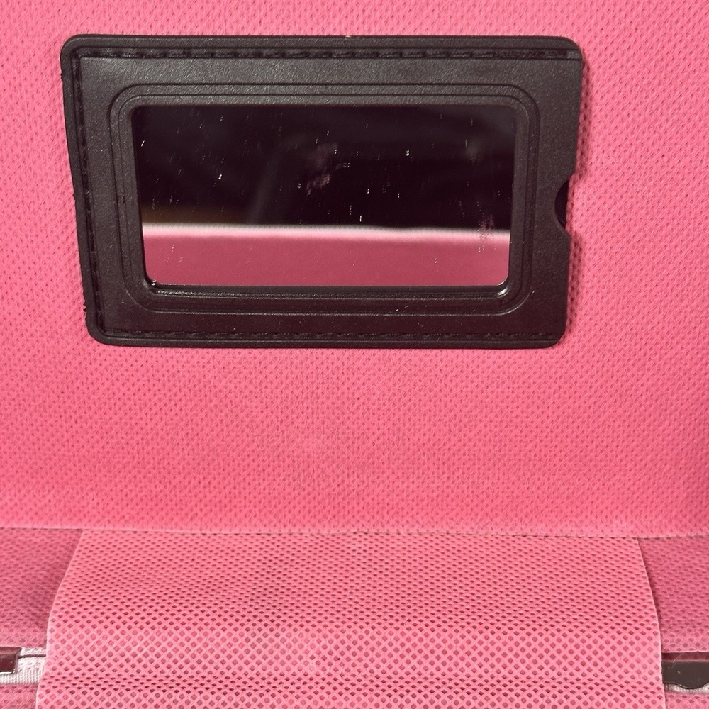 Pink Strawberry Makeup Train Case Cosmetic Bag Glitter Vanity Storage Case Y2K - Picture 8 of 11